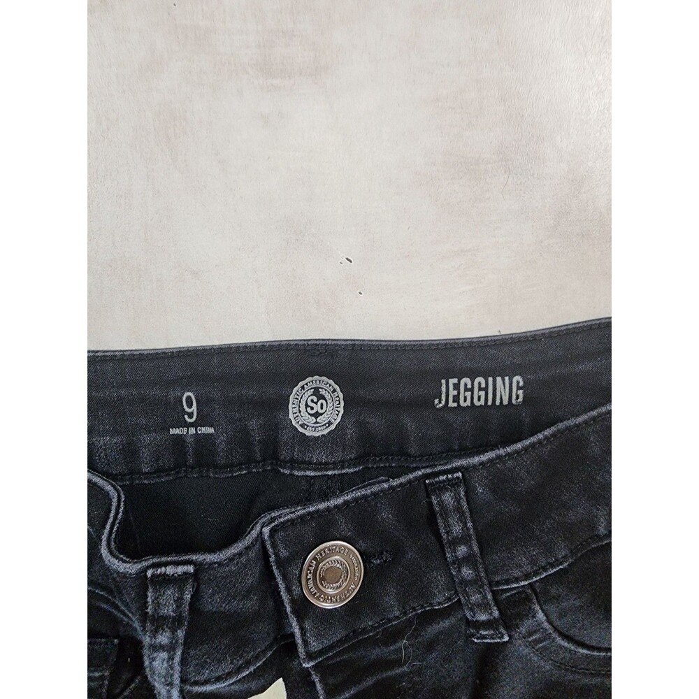 SO black jegging size 9 Kohls Stretchy Soft